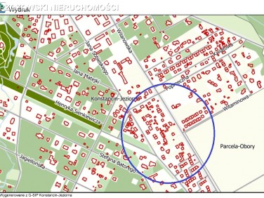 Działka budowlana Konstancin-Jeziorna