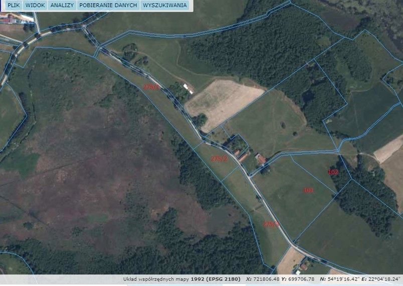 Działka rolna Żabin Graniczny