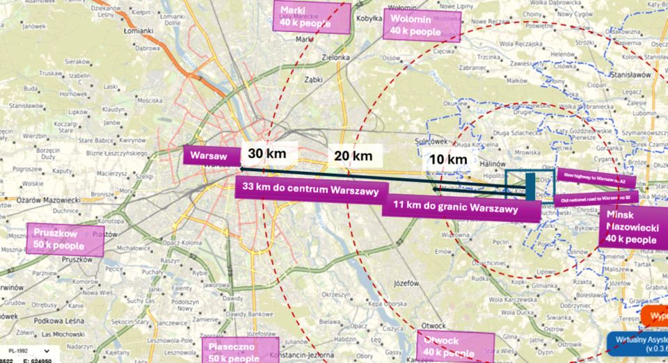 Działka usługowa Wielgolas Brzeziński