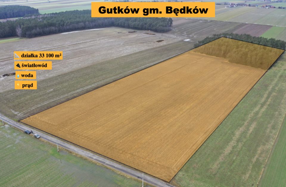 Działka budowlana Gutków sprzedam