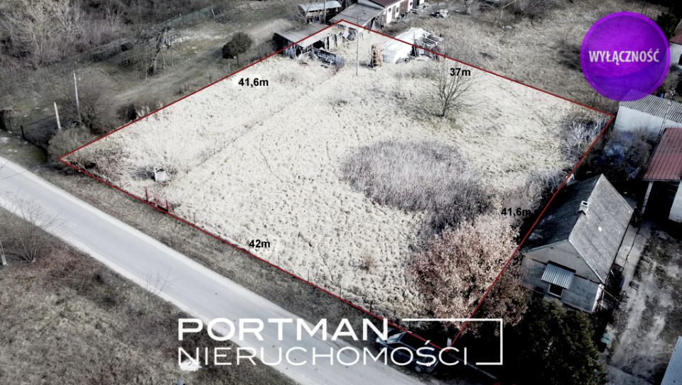 Ogrodzona działka sprzedam