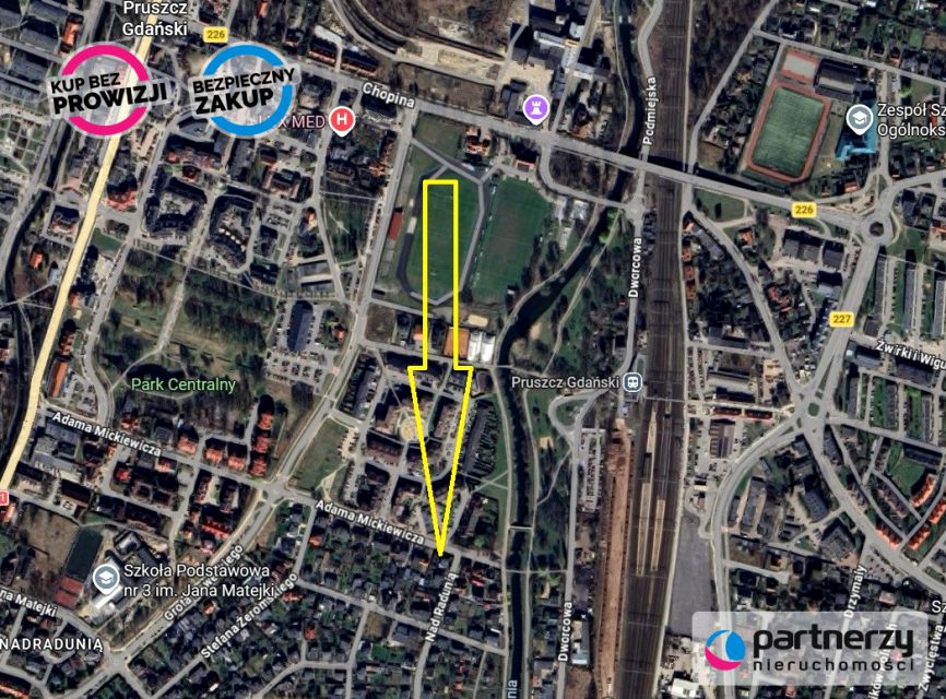 Działka usługowa Pruszcz Gdański