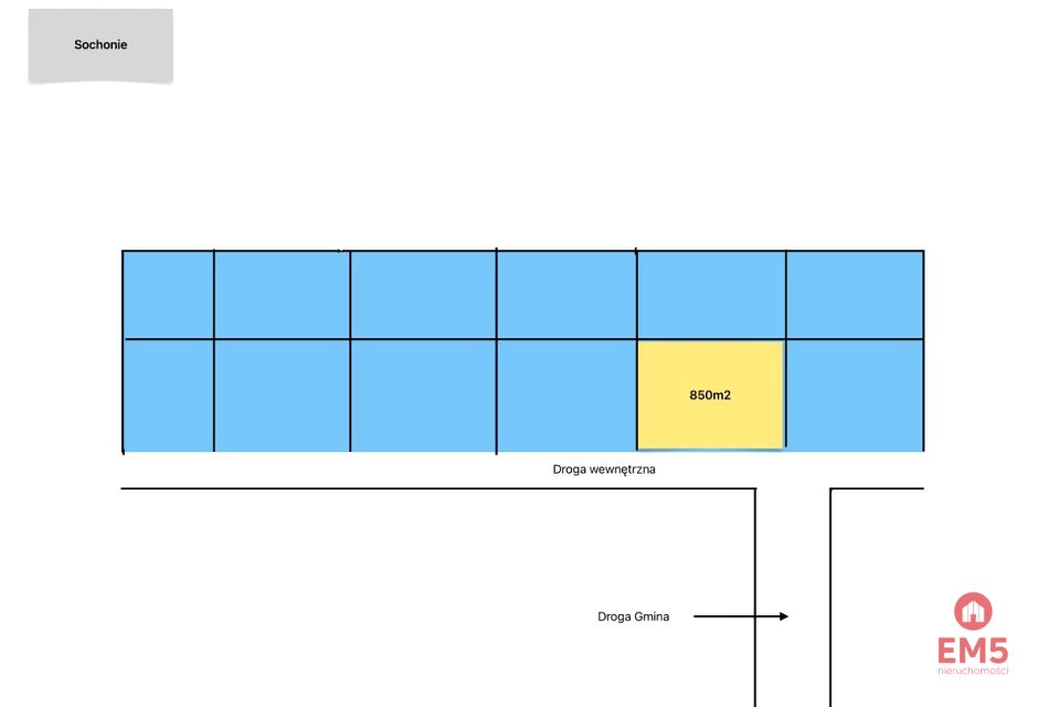 Działka budowlana Sochonie