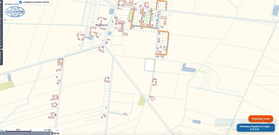 Działka budowlana Markowice