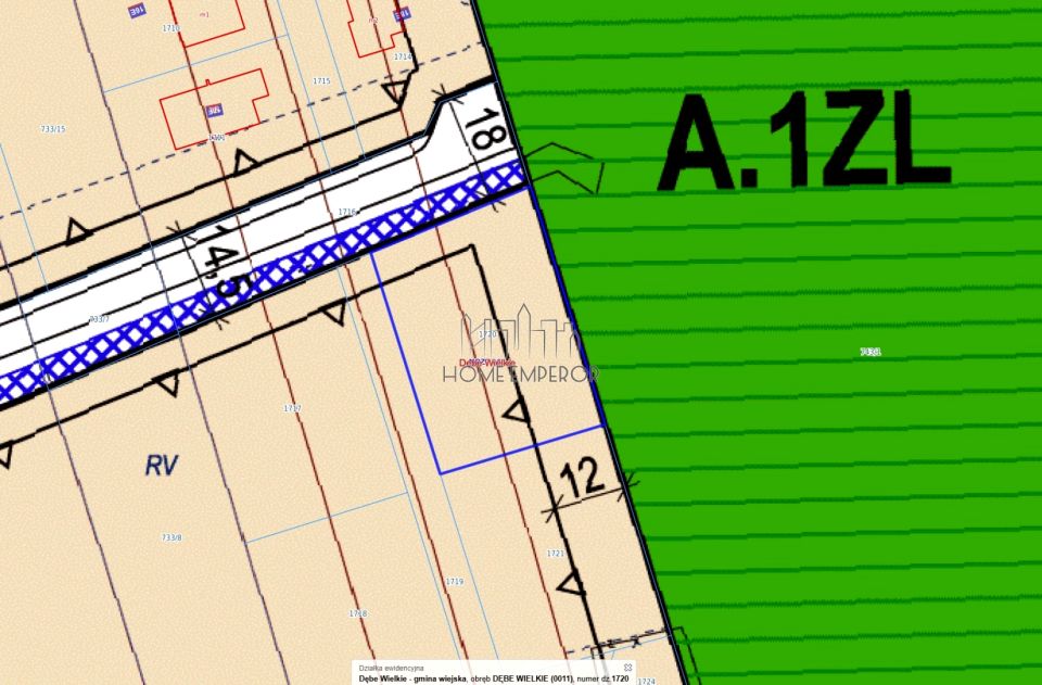 Działka usługowa Dębe Wielkie