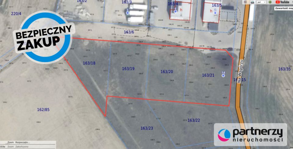 Działka usługowa Banino