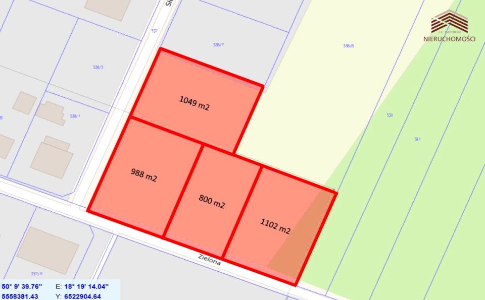 Działka budowlana Nędza