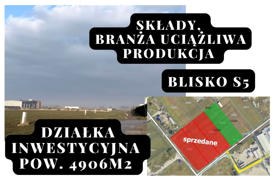 Działka inwestycyjna Leszno