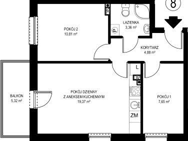 Mieszkanie blok mieszkalny Szczecin