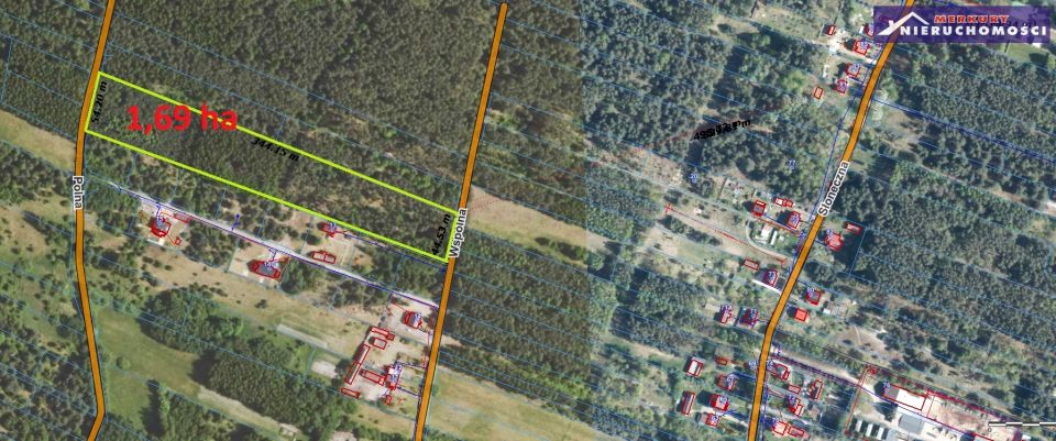 Działka inwestycyjna Kunów