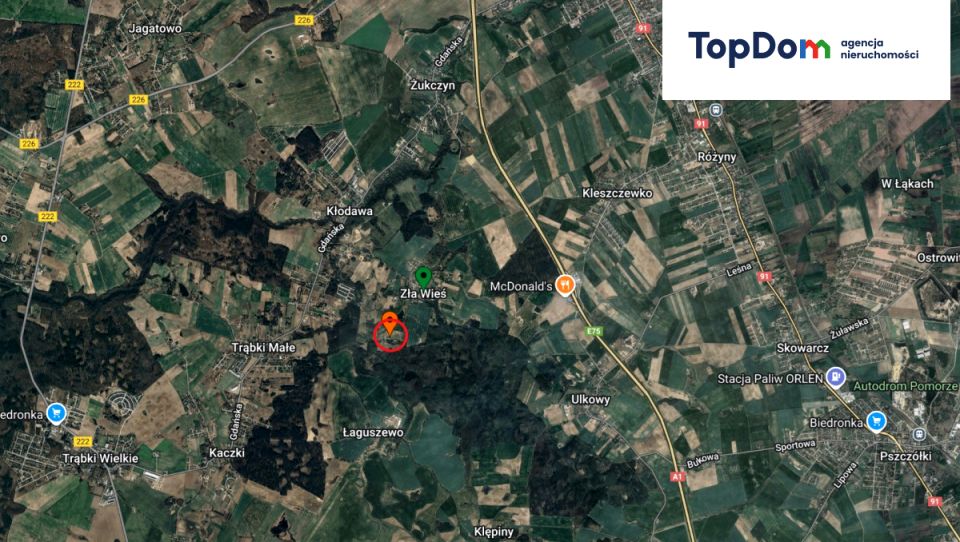 Działka inwestycyjna Zła Wieś