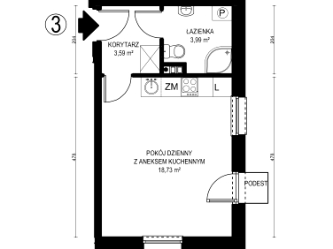 Mieszkanie blok mieszkalny Szczecin