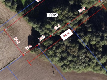 Działka rolna ZAROŚLE CIENKIE