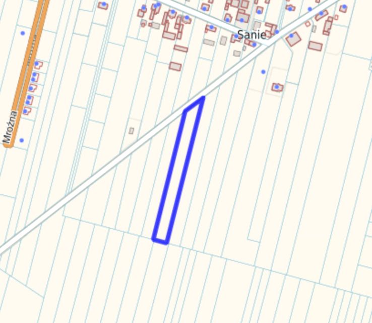 Działka budowlana Sanie