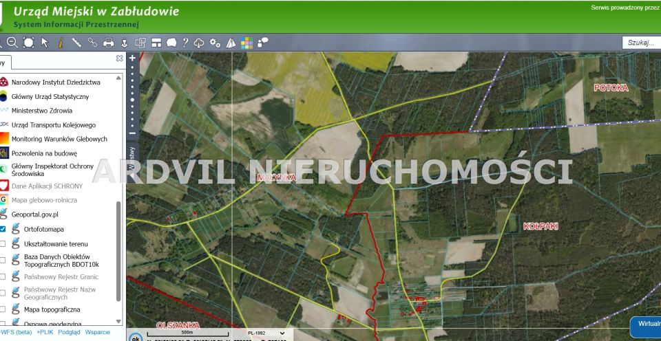 Pusta działka Kołpaki