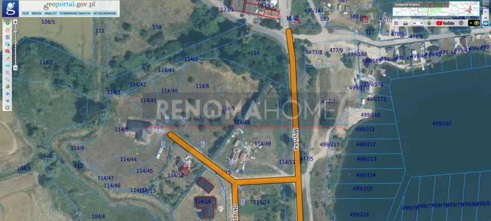 Działka inna Spalona