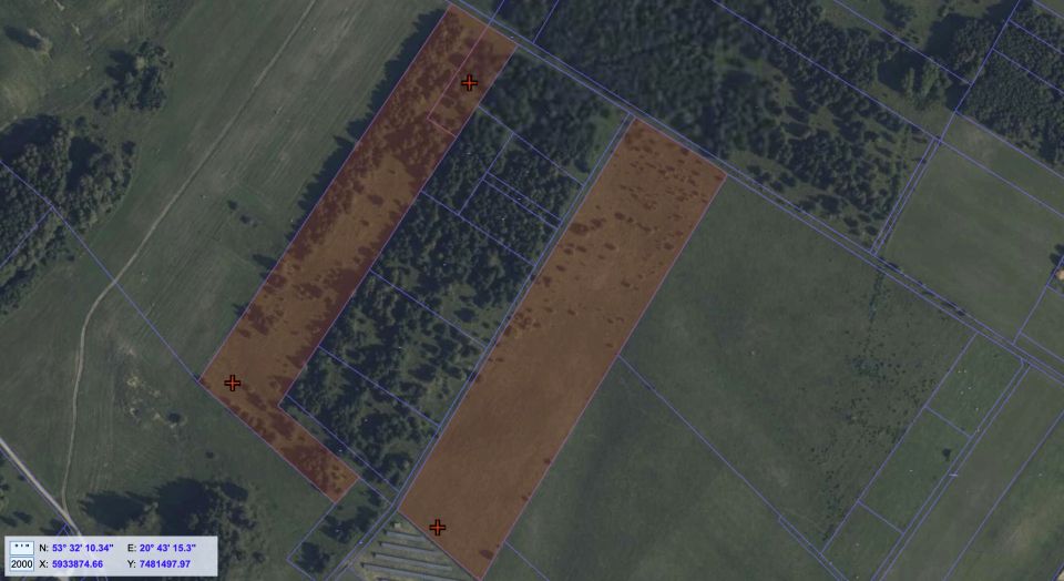 Działka rolna Jedwabno