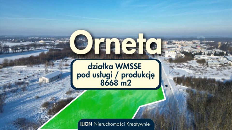Działka przemysłowa Orneta