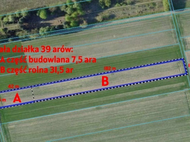 Działka budowlano-rolna Lisów