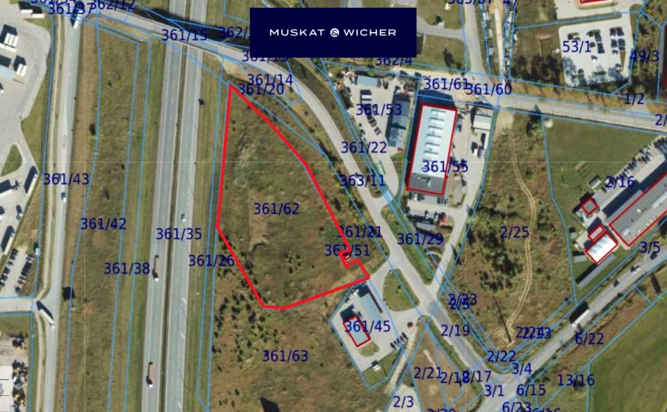 Działka usługowa Rusocin