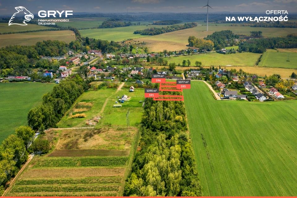 Pusta działka Strzelino