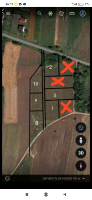 Działka budowlana Zaborów