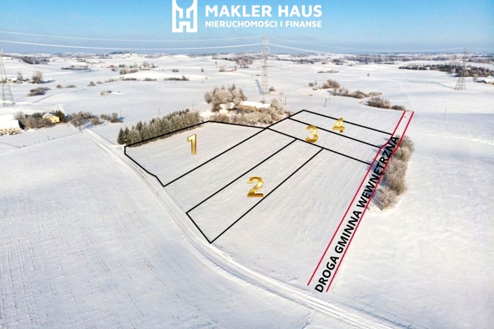 Działka budowlano-rolna Żubryn