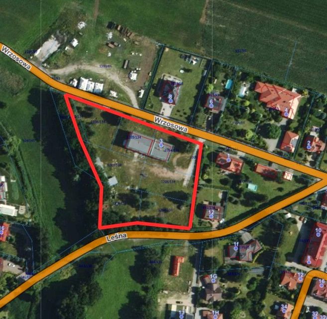 Działka usługowa Żernica