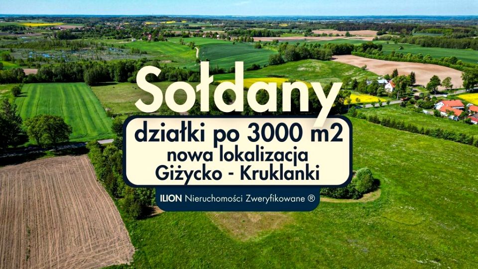 Działka budowlana Sołdany