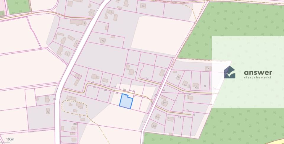 Działka budowlana Brunów