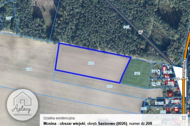 Działka rolna Sasinowo