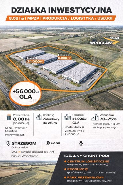 Działka inwestycyjna Strzegom sprzedam