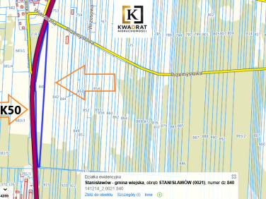 Działka inwestycyjna Stanisławów