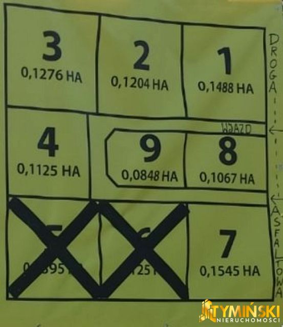 Działka budowlano-rolna Dobrzyniewo Duże