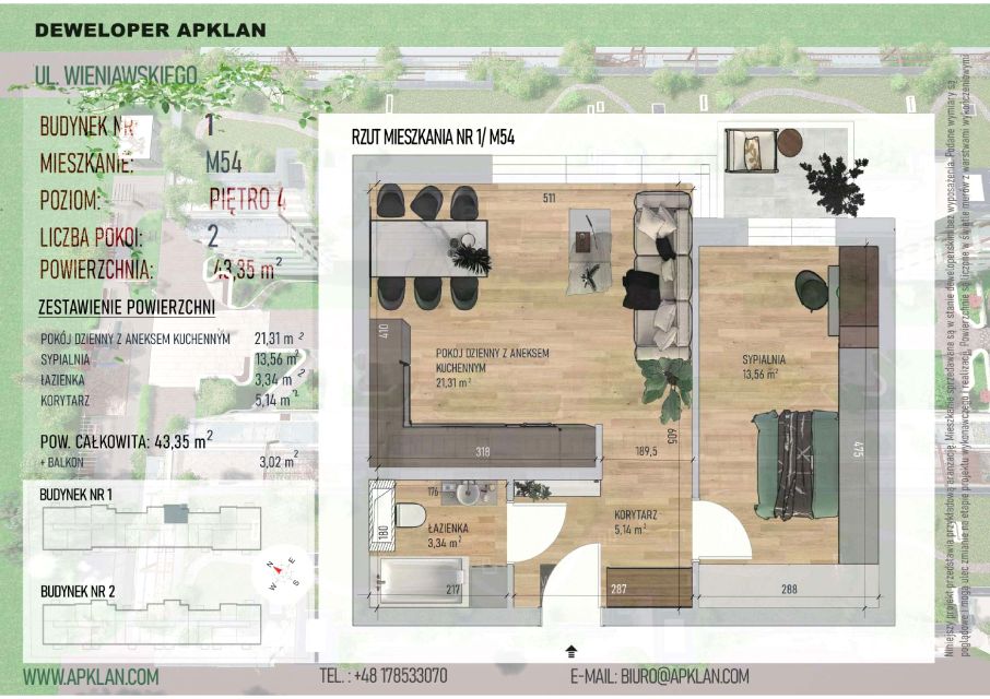 Mieszkanie Słocina, ul. Wieniawskiego