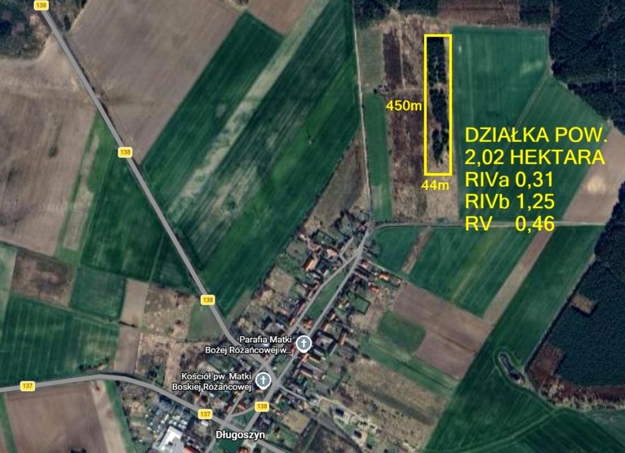 Działka rolna Długoszyn