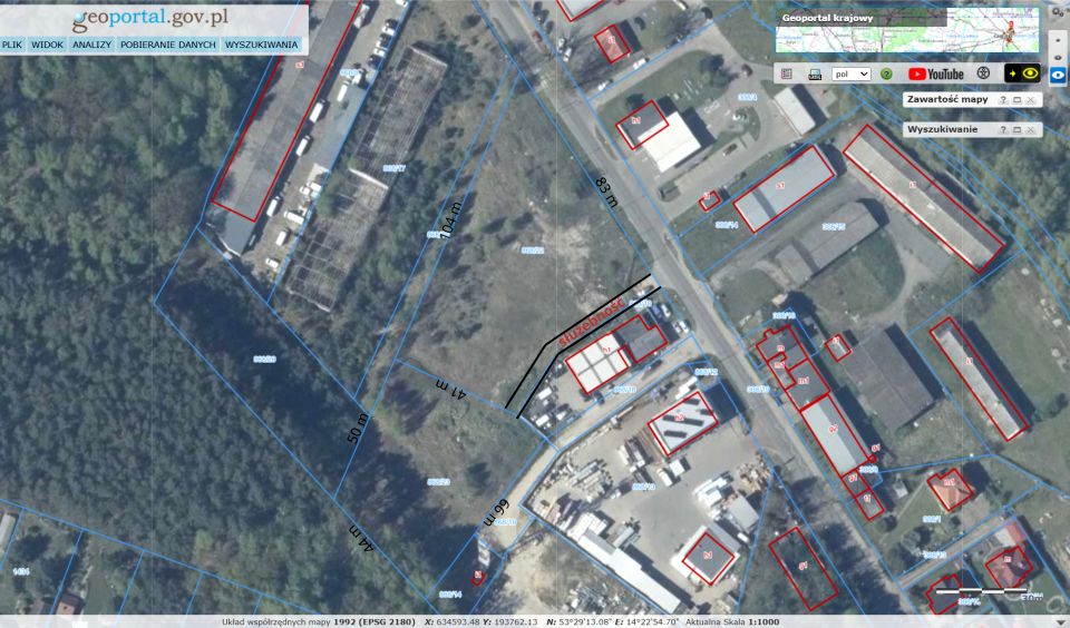 Działka inwestycyjna Dobra