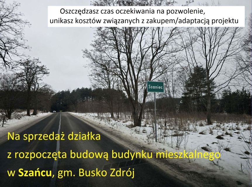 Działka budowlana Szaniec