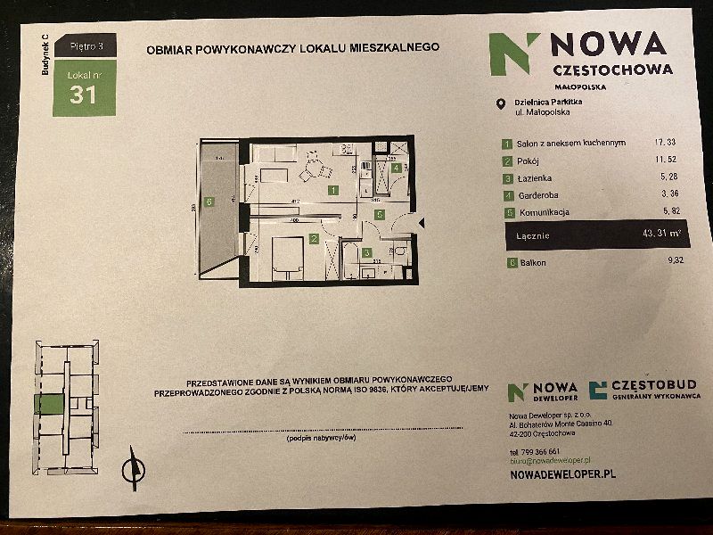 Mieszkanie Częstochowa