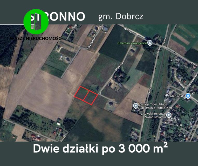 Działka budowlana Stronno