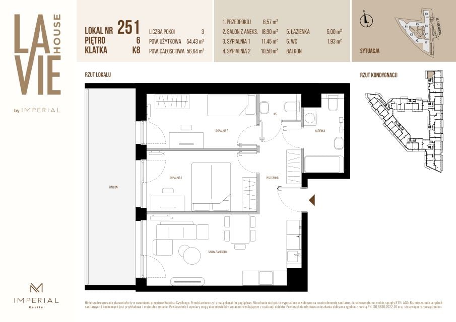 Mieszkanie na sprzedaż, 3 pokoje, 54 m², Stare Podgórze Kraków