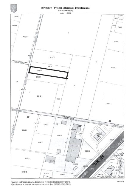 Działka budowlana Orzesze