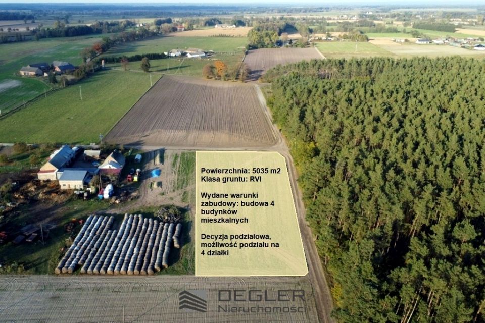 Działka budowlana Nowe Polichno