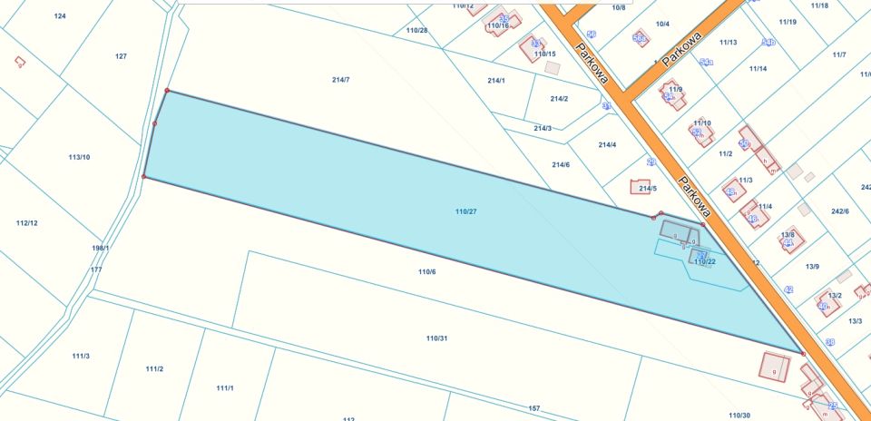 Działka usługowa Kryniczno