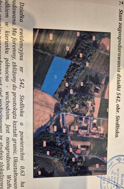 Działka rolna Siedliska