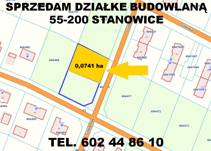 Działka budowlana Oława