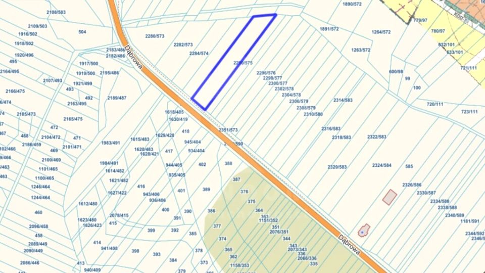 Działka usługowa Chróścice