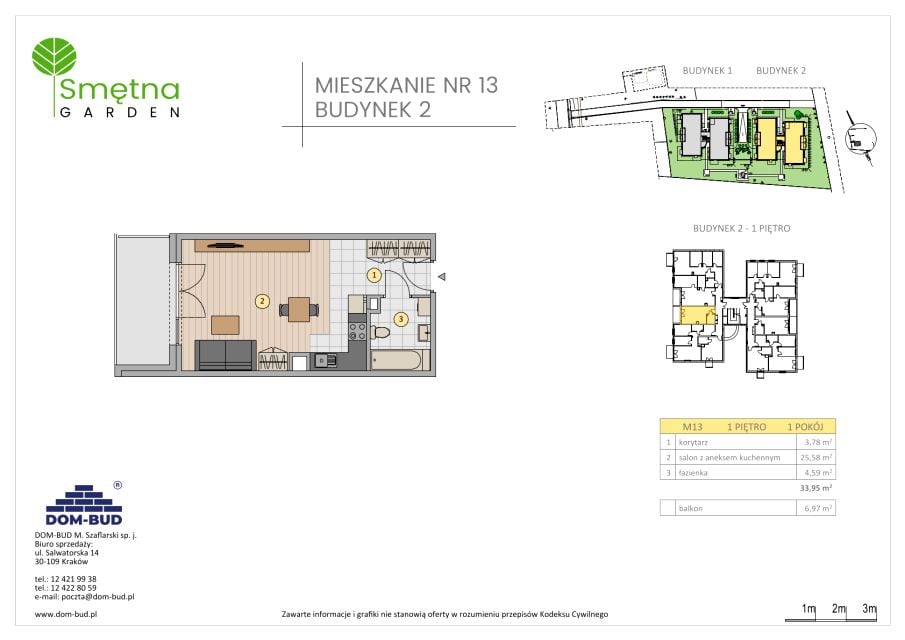 Mieszkanie Bronowice Wielkie, ul. Smętna 1E i 1F