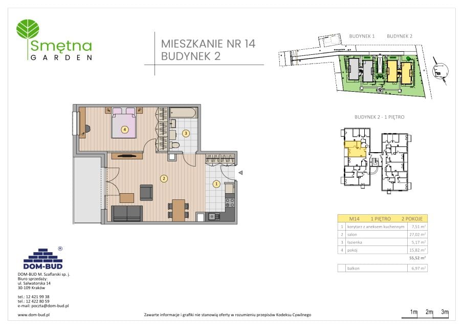 Mieszkanie Bronowice Wielkie, ul. Smętna 1E i 1F
