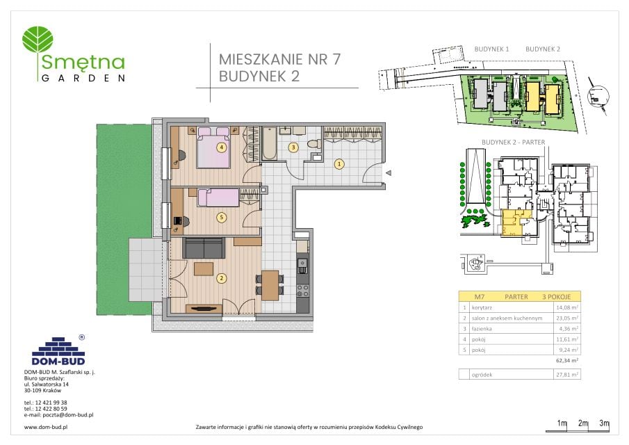 Mieszkanie Bronowice Wielkie, ul. Smętna 1E i 1F